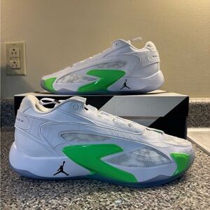 Jordan Luka 2 Trick Shot White Green Basketball Shoes DX8733-103 Men's Size 12